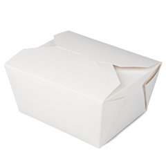 500 x Chefpac® 26oz No.1 White Food Takeaway Container Recyclable