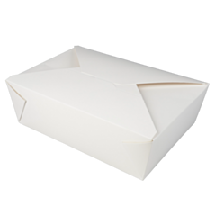 180 x Chefpac® 69oz No.3 White Food Takeaway Container Recyclable 