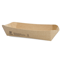 340 x Notpla Deep Rectangular Tray Brown