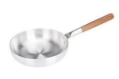 1 x 24cm Aluminium Medium Duty Frypan Wood Handle 