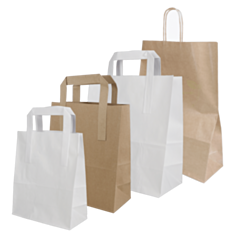 Plain SOS Carrier Bags Compostable 