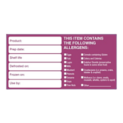 500 x 50x101mm 50X101mm Removable Allergen Label (500)