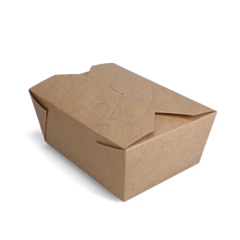 100 x No.4 Brown Food Takeaway Container Leakproof Boxes