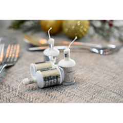 50 x Silver Foil Party Poppers