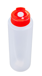 1 x Red Silicone Anti Drip Sauce Squeeze Bottle 24oz