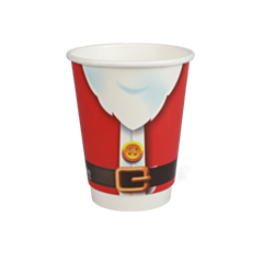 500 x 12oz Santa Christmas Paper Cups