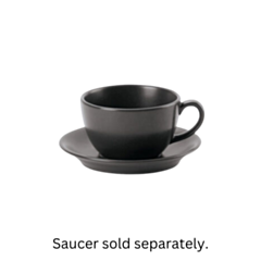 6 x Graphite Bowl Shape Cup 25cl - 9oz