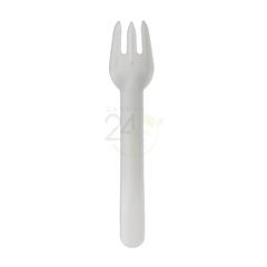 100 x White Natural Paper Fork