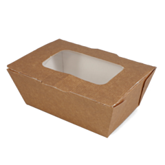 180 x Envirobee® Small Takeaway Food Boxes - With Window 500ml