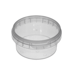 448 x 180ml Round Tamper Evident Container & Lids Recyclable