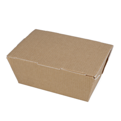 60 x 500ml Small Food to Go Takeaway Taste Boxes - No Window Recyclable