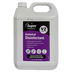 2 x Antiviral Disinfectant Sanitiser Spray 5L Super V2