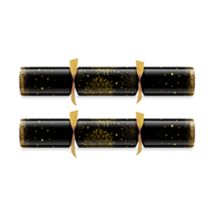 50 x 12" Sparkly Black Christmas Cracker
