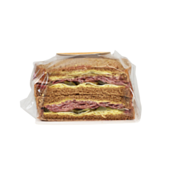 500 x Deepfill Rap Kraft Stack Bloomer Sandwich with Film Recyclable