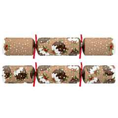 100 x 10" Christmas Pudding Christmas Cracker