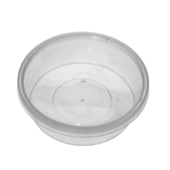250 x Chefpac® 8oz Microwaveable Round Plastic Deli Container with Lids - Recyclable