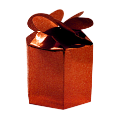 24 x Red Sparkling Dust Partyware Gift Boxes