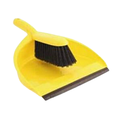 1 x Yellow Dustpan & Brush 