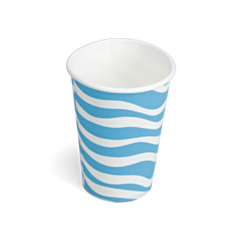 1000 x 7oz Wave Water Paper Cup