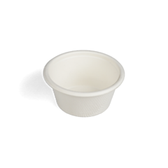 1500 x White 2oz Bagasse Portion Pot