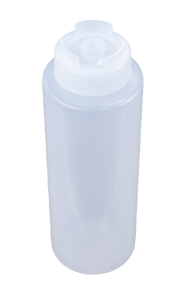 1 x Clear Silicone Anti Drip Sauce Squeeze Bottle 24oz