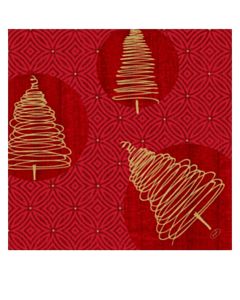 360 x Elegant Trees Dunisoft Christmas Napkins 40x40cm 