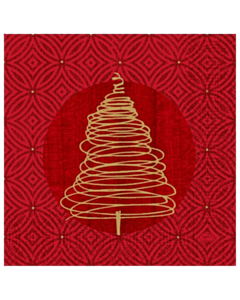 1000 x Elegant Trees Christmas Paper Napkin 33cm 3ply