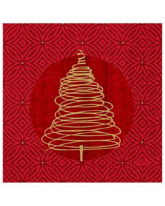 500 x Elegant Trees Christmas Paper Napkin 33cm 3ply