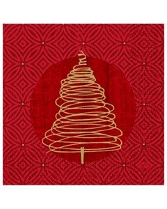 2000 x Elegant Trees Christmas Paper Napkin 3ply 24cm