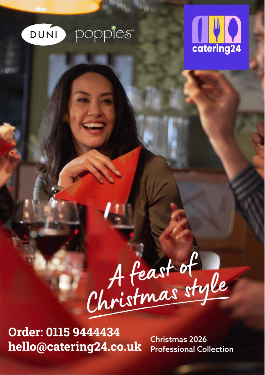 Front cover of the Duni Poppies Christmas tableware brochure 2026